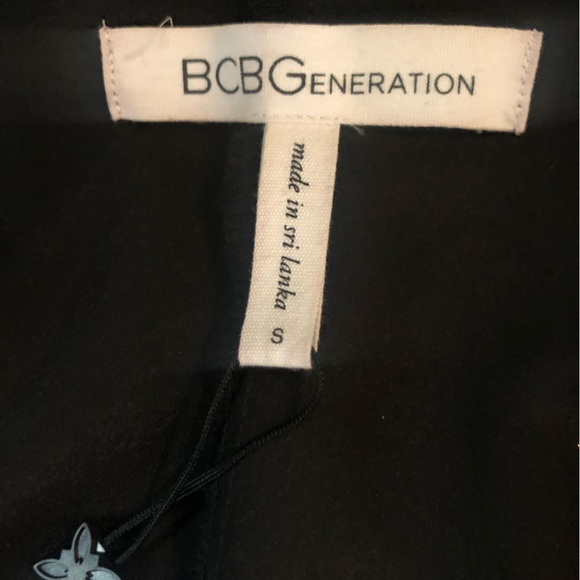 BCBGeneration Black Long Sleeve Back Bow Shift Dress - Picture 7 of 8